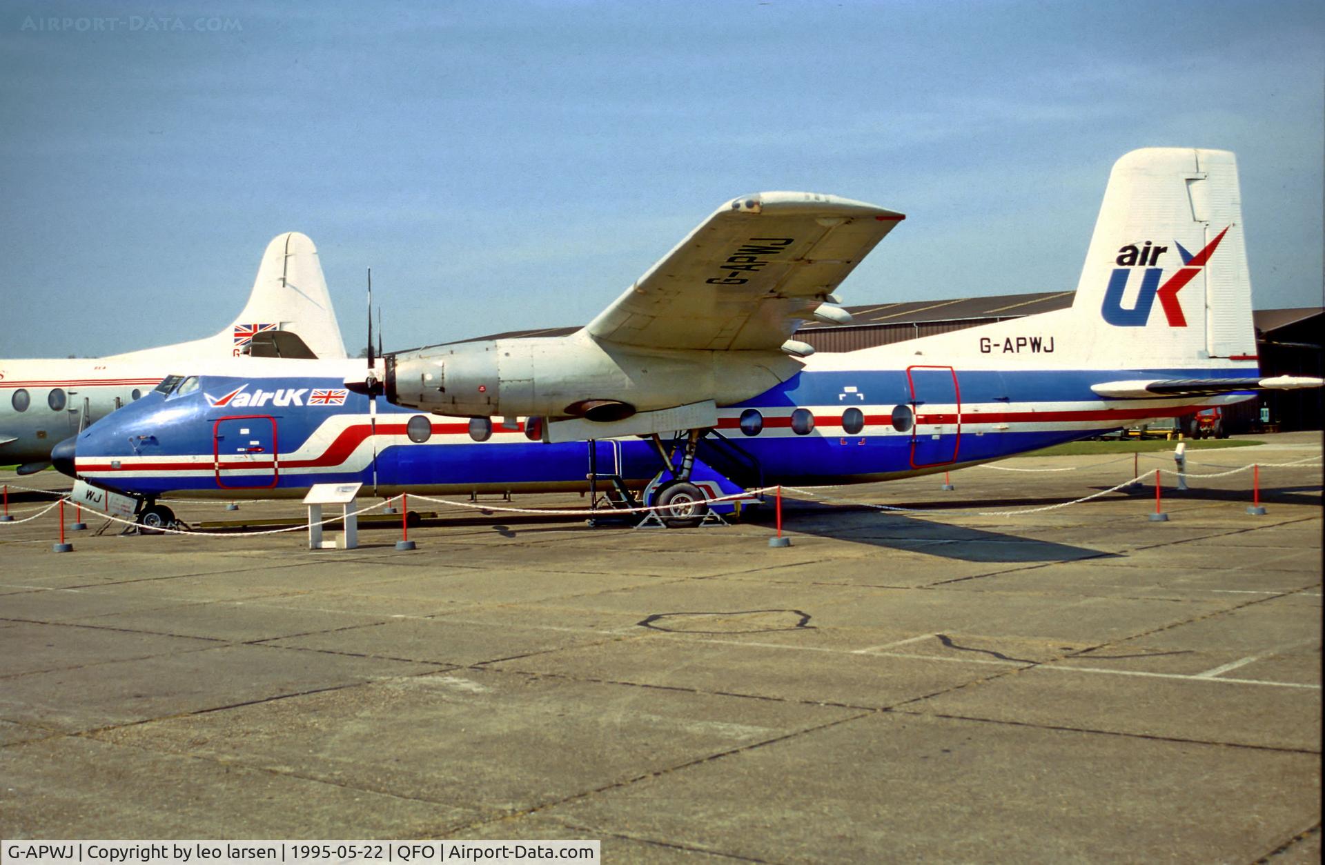 G-APWJ, 1963 Handley Page HPR-7 Herald 201 C/N 158, Duxford 22.5.1995