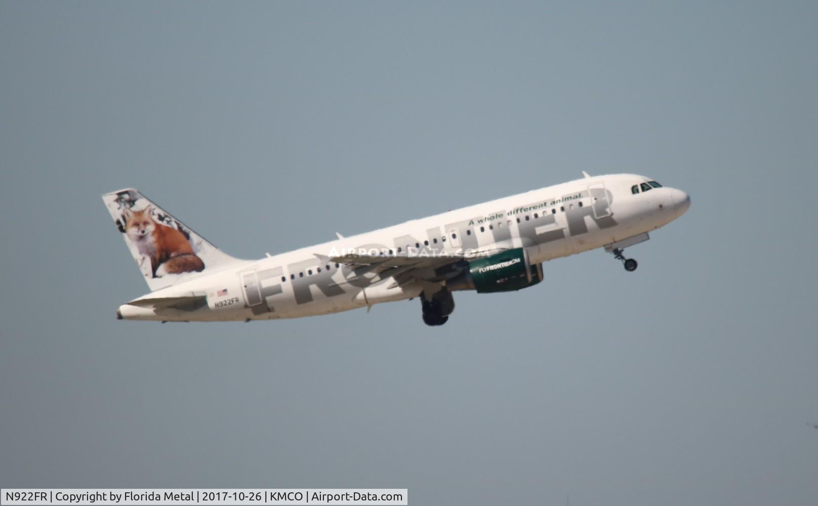 N922FR, 2003 Airbus A319-111 C/N 2012, MCO spotting 2017