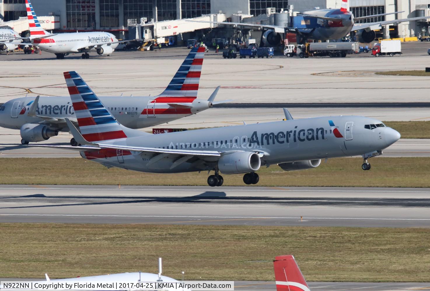 N922NN, 2013 Boeing 737-823 C/N 29574, MIA spotting 2017