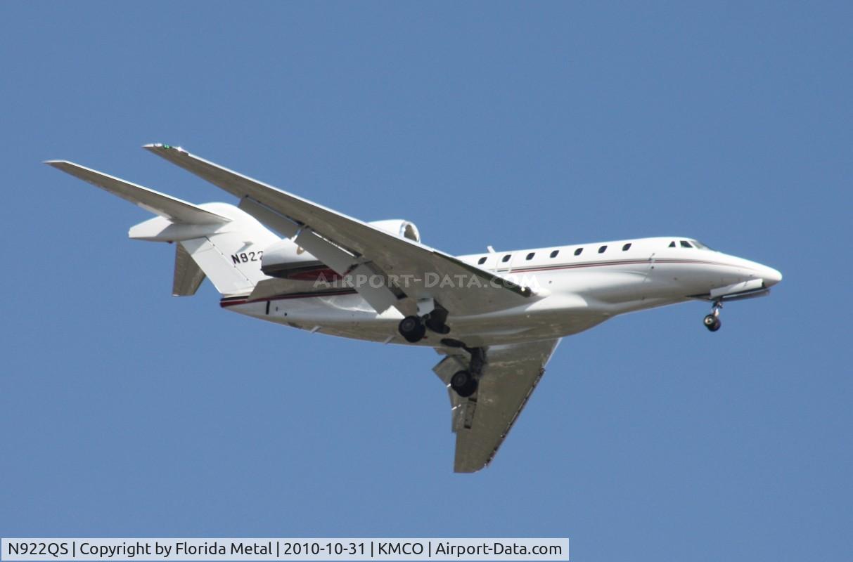 N922QS, 2008 Cessna 750 Citation X Citation X C/N 750-0293, MCO spotting 2010