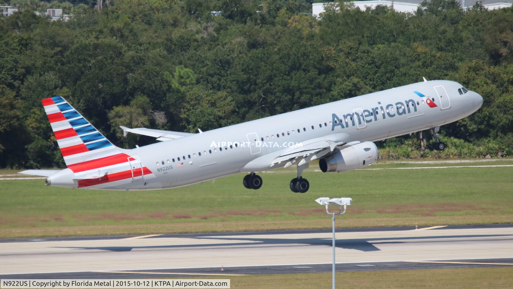 N922US, 2015 Airbus A321-231 C/N 6537, TPA spotting 2015