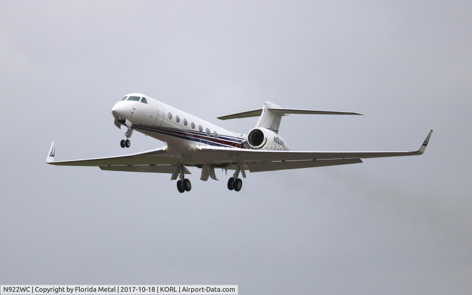 N922WC, 2008 Gulfstream Aerospace GV-SP (G550) C/N 5180, ORL spotting 2017