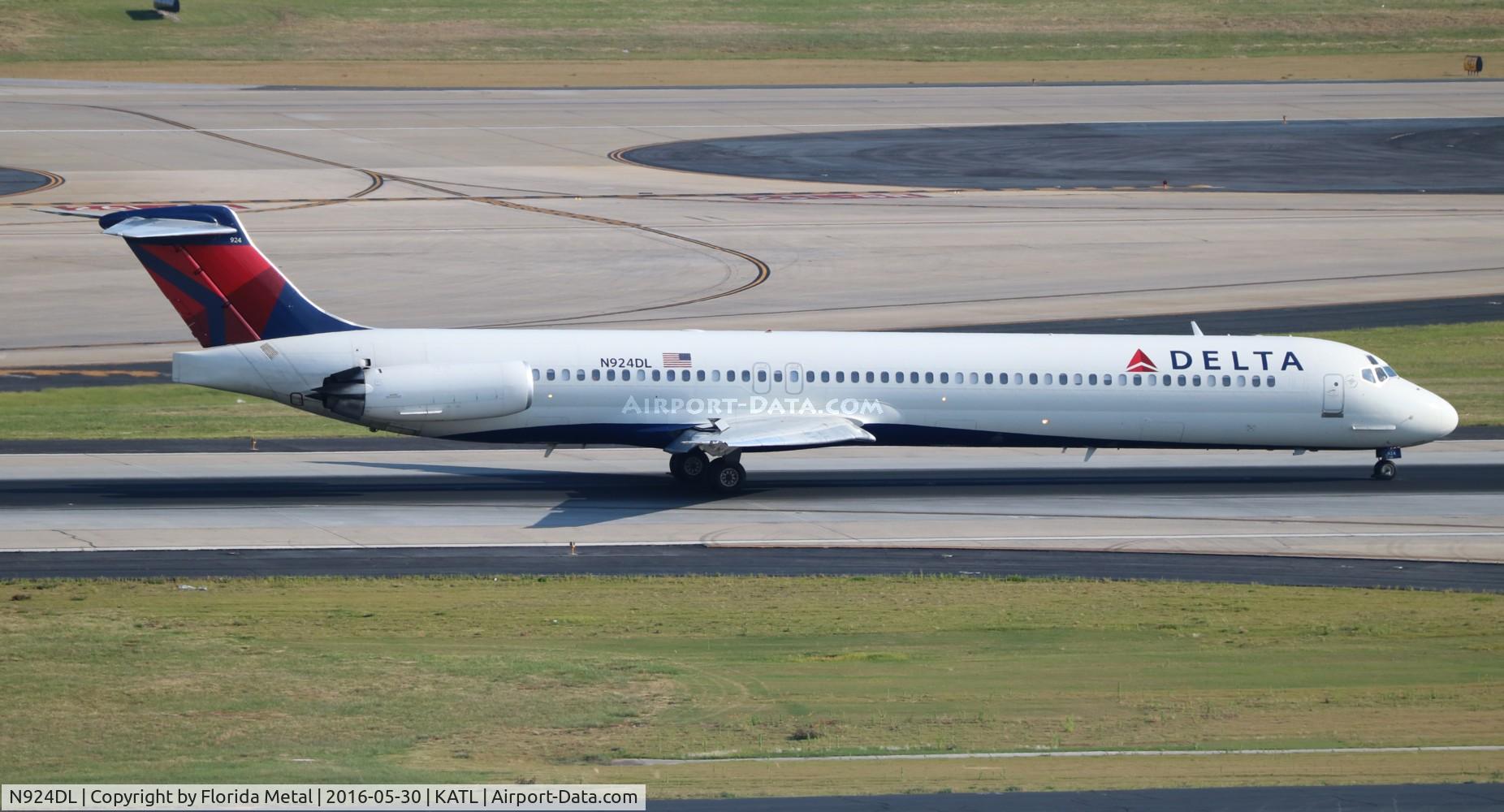 N924DL, 1988 McDonnell Douglas MD-88 C/N 49711, ATL spotting 2016