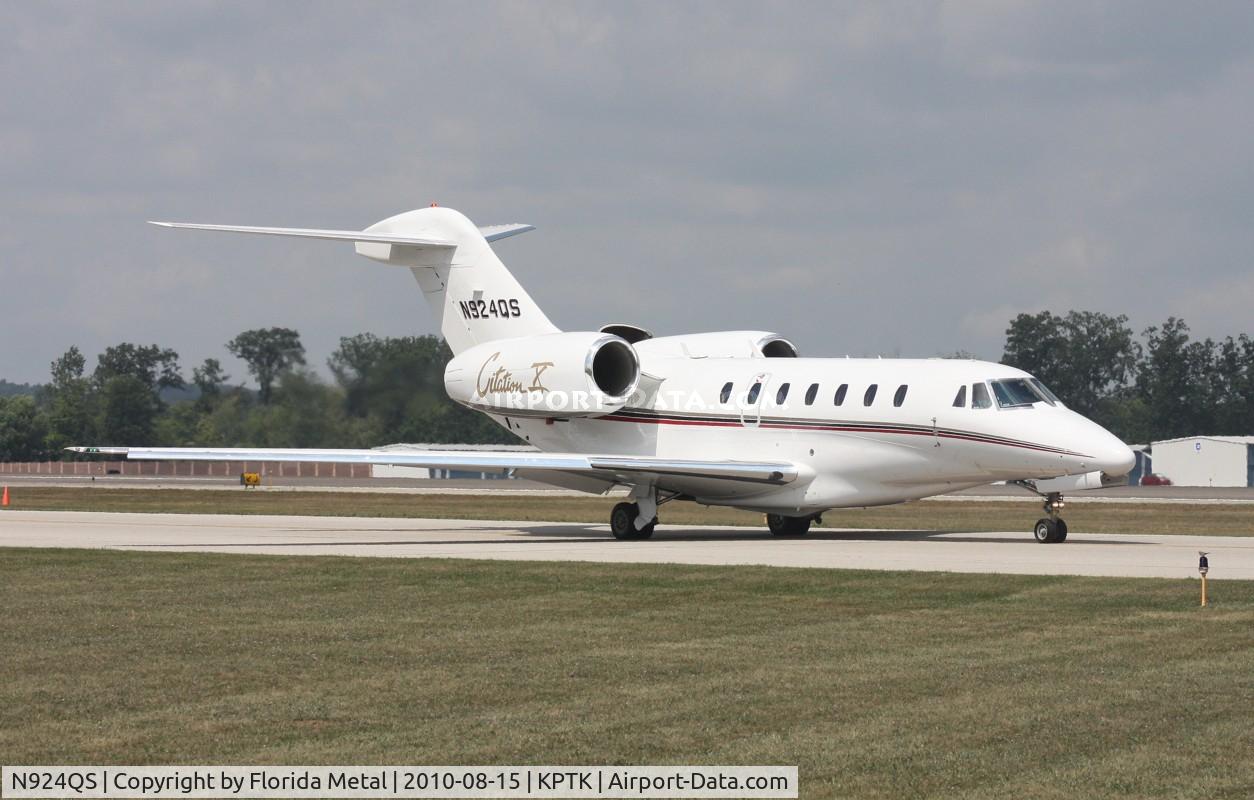 N924QS, 2000 Cessna 750 Citation X Citation X C/N 750-0124, PTK 2010