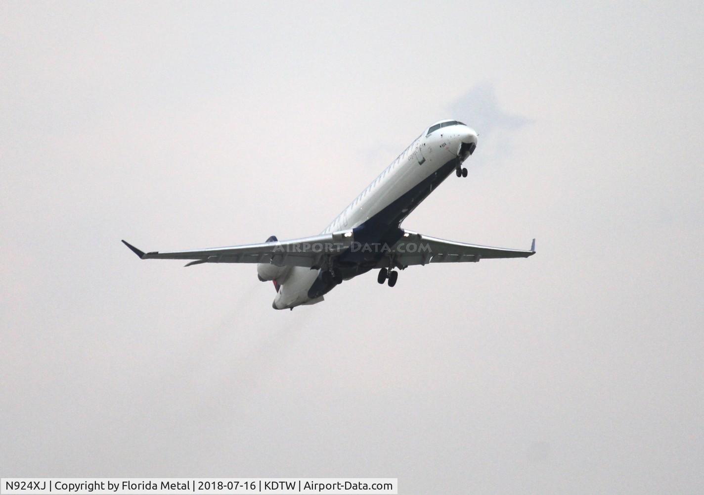 N924XJ, 2008 Bombardier CRJ-900ER (CL-600-2D24) C/N 15179, DTW spotting 2018