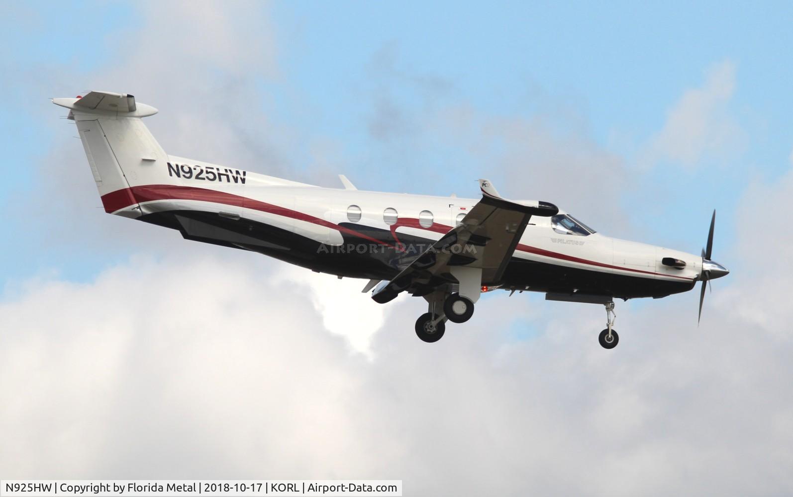 N925HW, 2002 Pilatus PC-12/45 C/N 444, NBAA ORL 2018