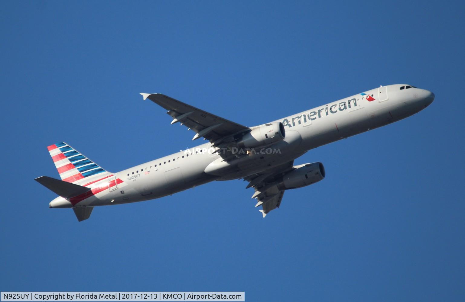 N925UY, 2015 Airbus A321-231 C/N 6613, MCO spotting 2017