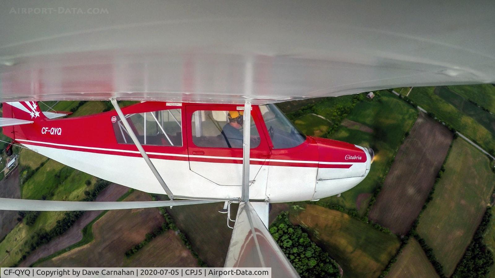 CF-QYQ, 1965 Champion 7ECAX Citabria C/N 128X, Steep left bank over Hastings County, near Stirling, Ontario
