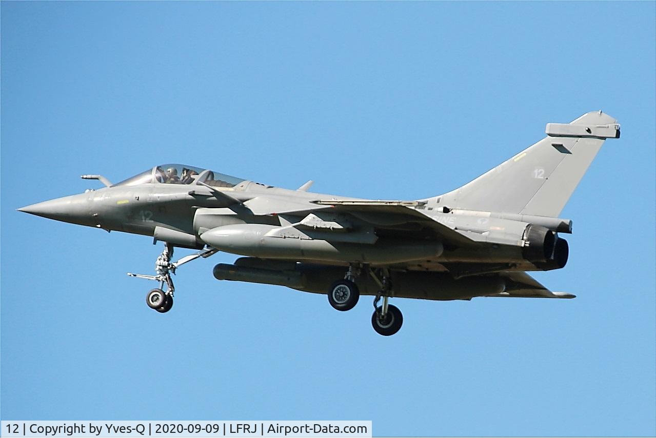 12, Dassault Rafale M C/N 12, Dassault Rafale M, On final rwy 26, Landivisiau naval air base (LFRJ)
