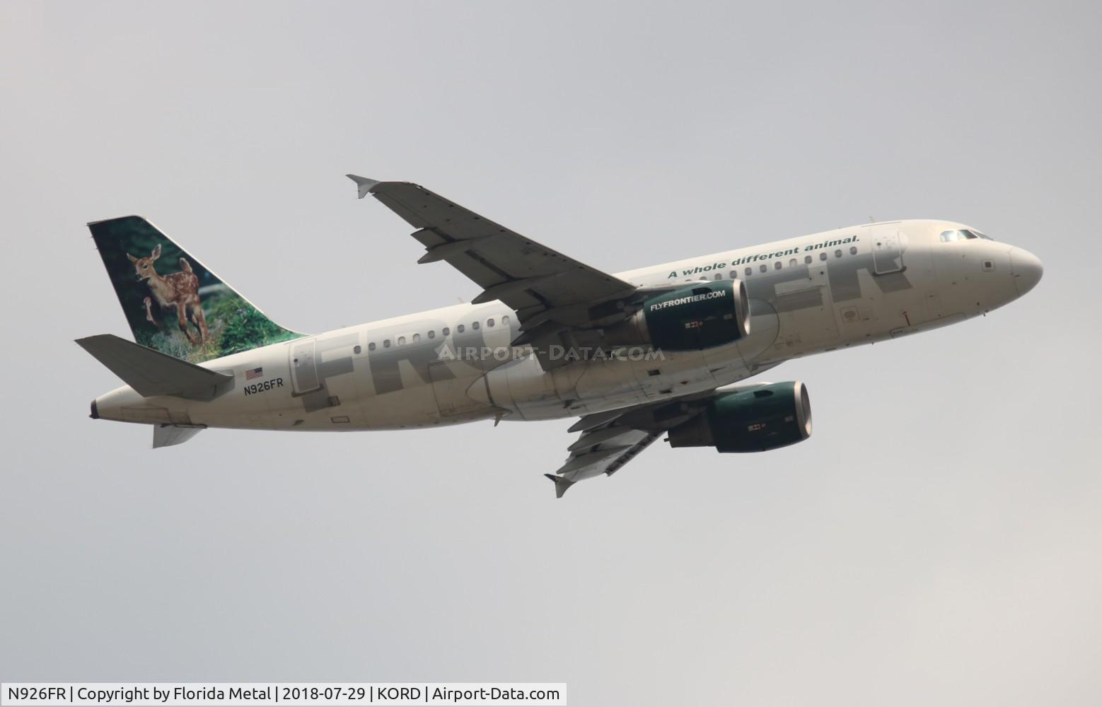 N926FR, 2004 Airbus A319-111 C/N 2198, ORD spotting 2018