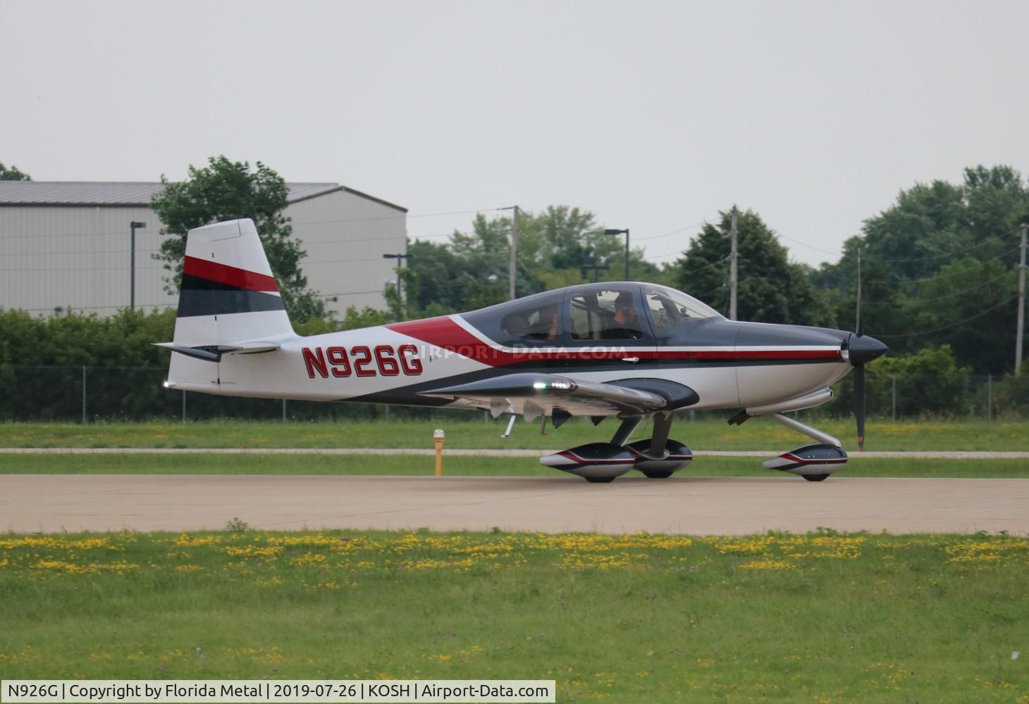 N926G, 2017 Vans RV-10 C/N 41141, EAA OSH 2019