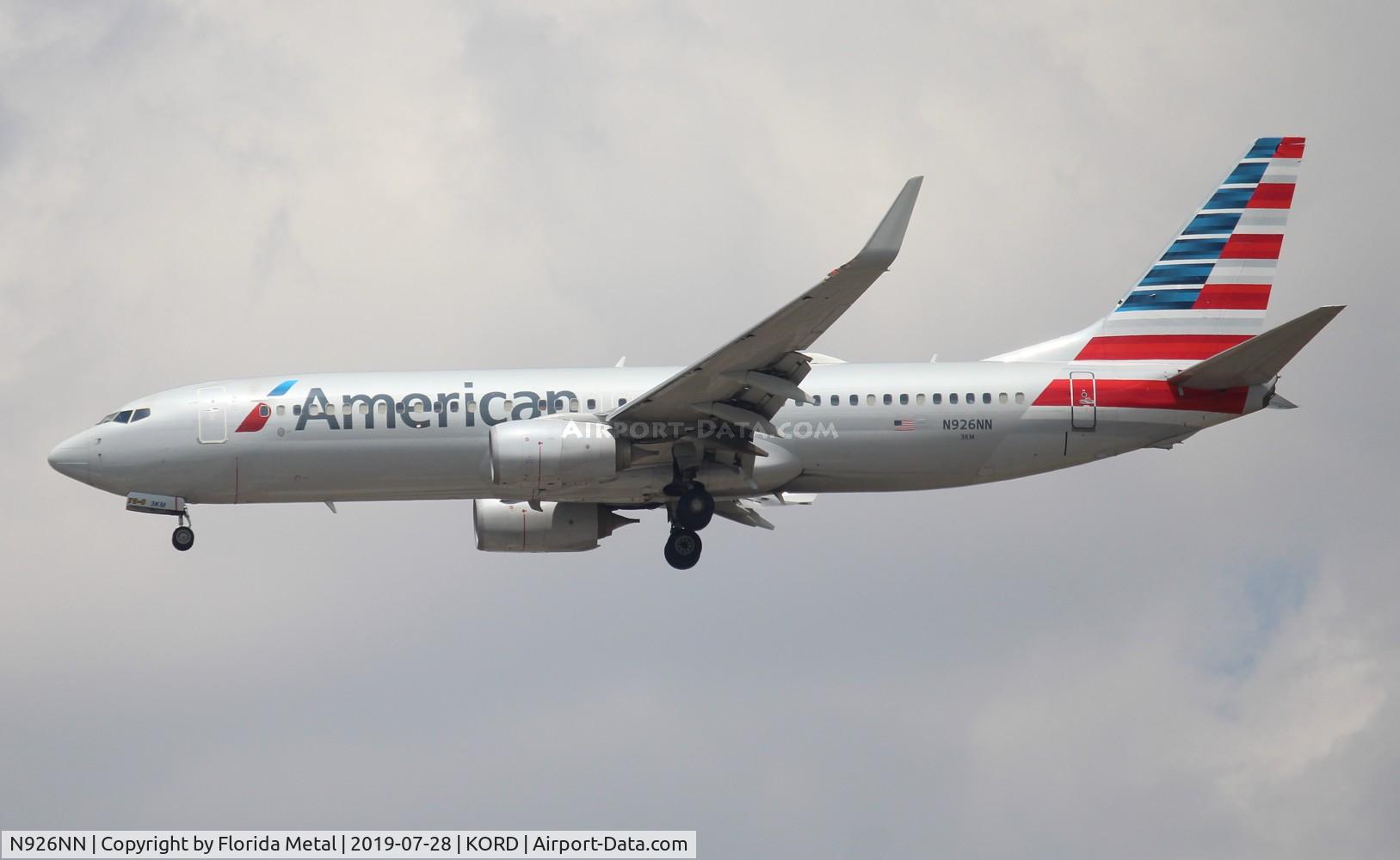 N926NN, 2013 Boeing 737-823 C/N 33321, ORD spotting 2019