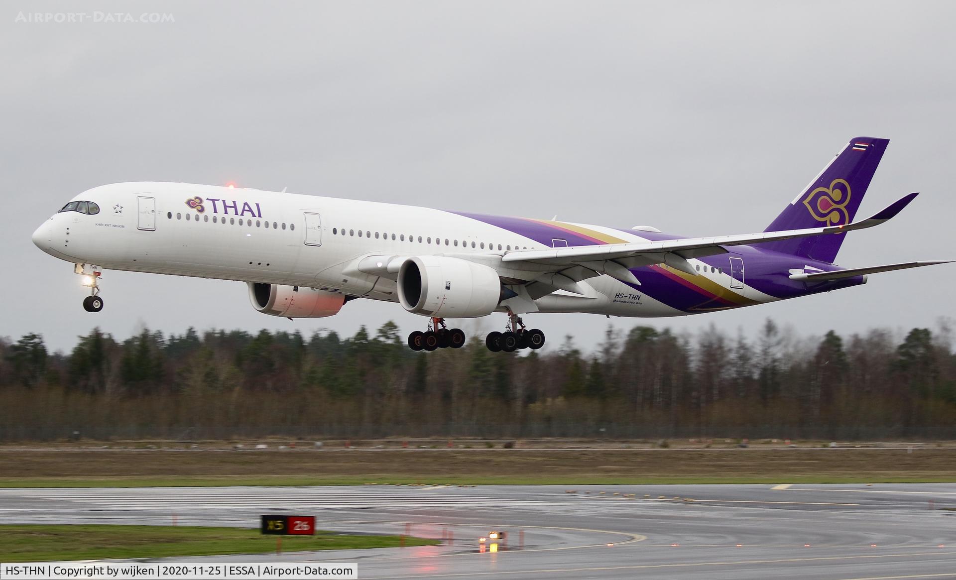 HS-THN, 2018 Airbus A350-941 C/N 0201, RWY 26