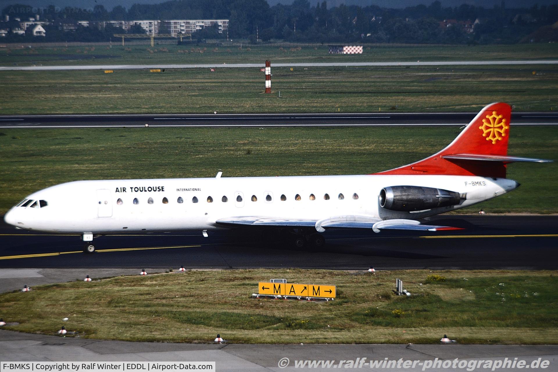 F-BMKS, 1964 Sud Aviation SE-210 Caravelle 10B3 Super B C/N 181, Sud SE-210 Caravelle 10B3 - SH-TLE Air Toulouse - 181 - F-BMKS - 1992 - DUS