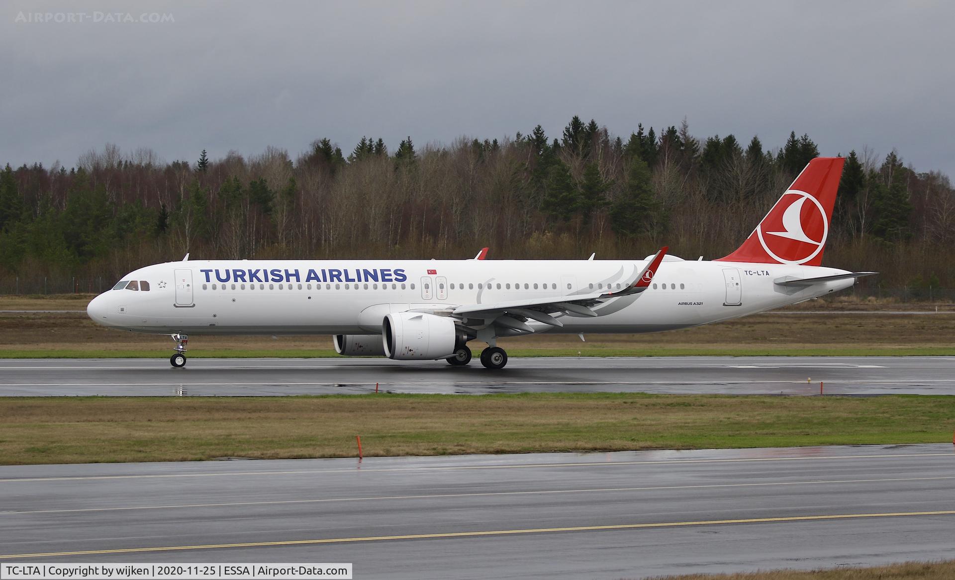 TC-LTA, 2020 Airbus A321-271NX C/N 9567, RWY 26