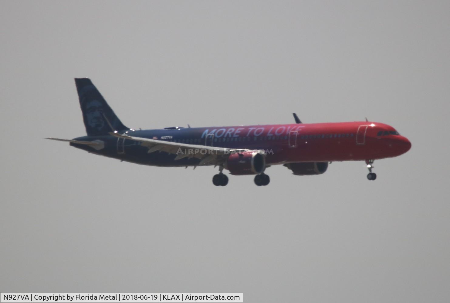 N927VA, 2018 Airbus A321-253N C/N 8126, LAX spotting 2018