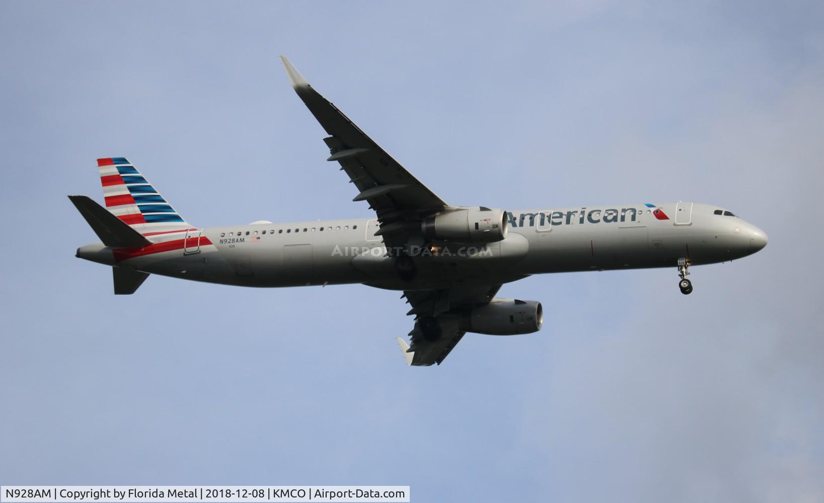 N928AM, 2017 Airbus A321-231 C/N 7515, MCO spotting 2018