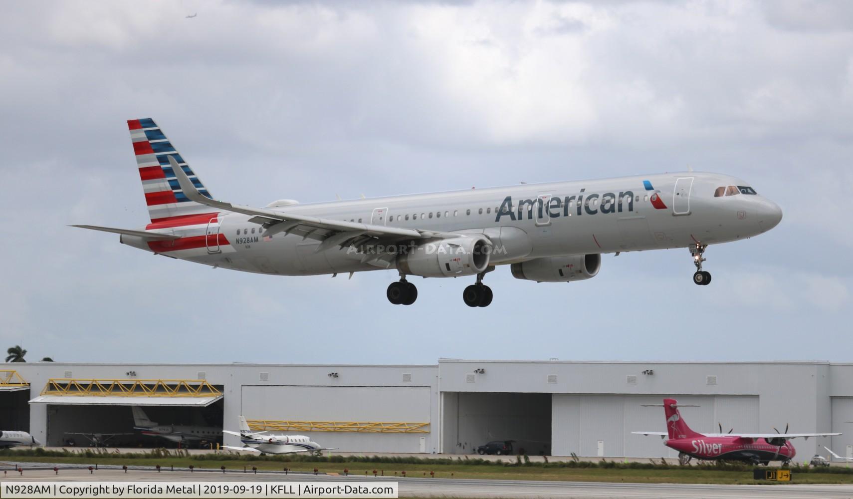 N928AM, 2017 Airbus A321-231 C/N 7515, FLL spotting 2019