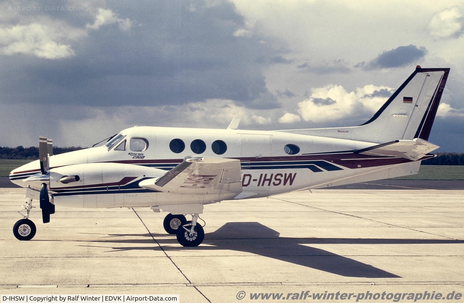 D-IHSW, 1992 Beech C90B King Air C/N LJ-1315, Beech C90B King Air - Kapp Werkzeugfabrik - LJ-1315 - D-IHSW - 2004 - KSF