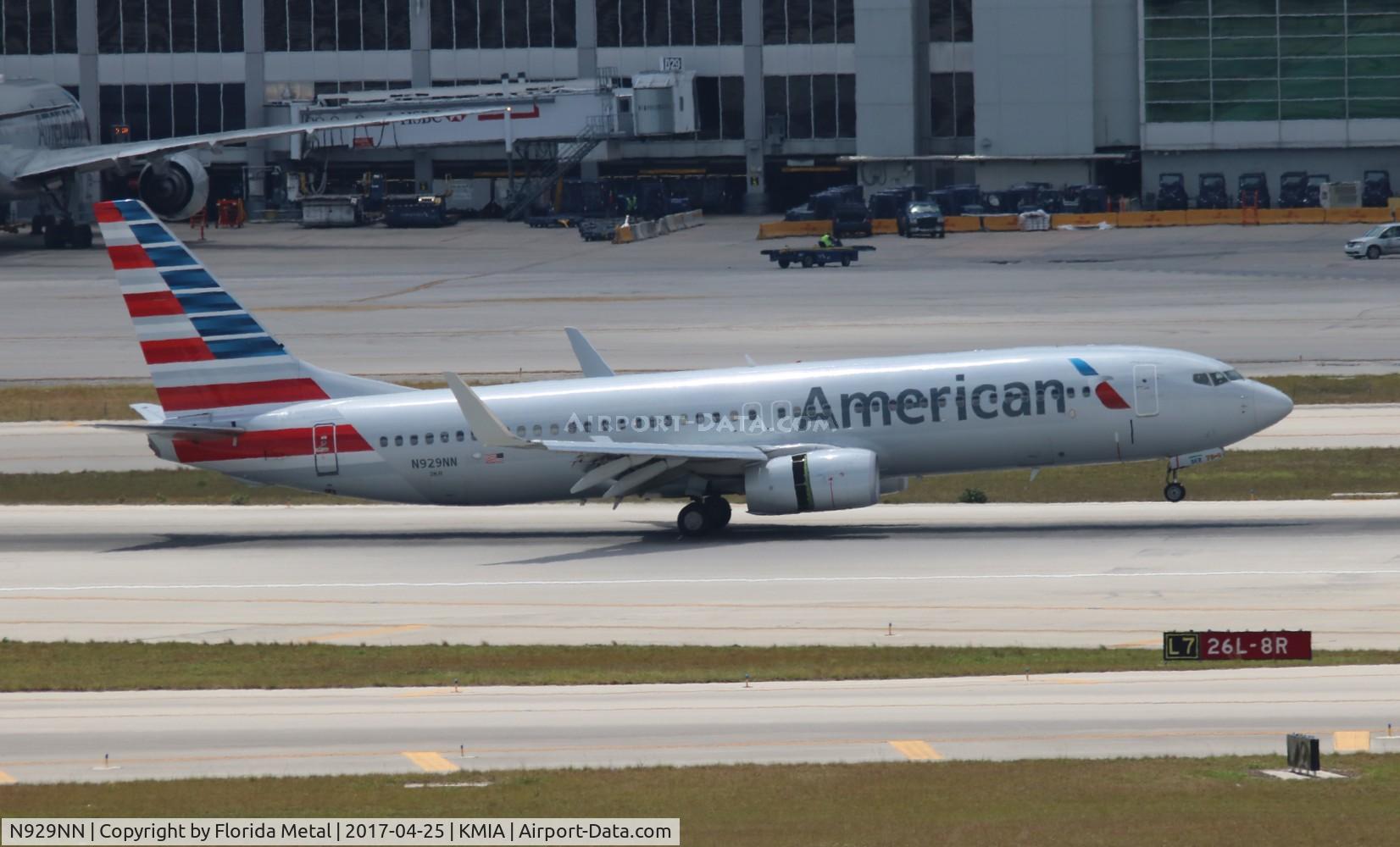 N929NN, 2012 Boeing 737-823 C/N 33322, MIA spotting 2017