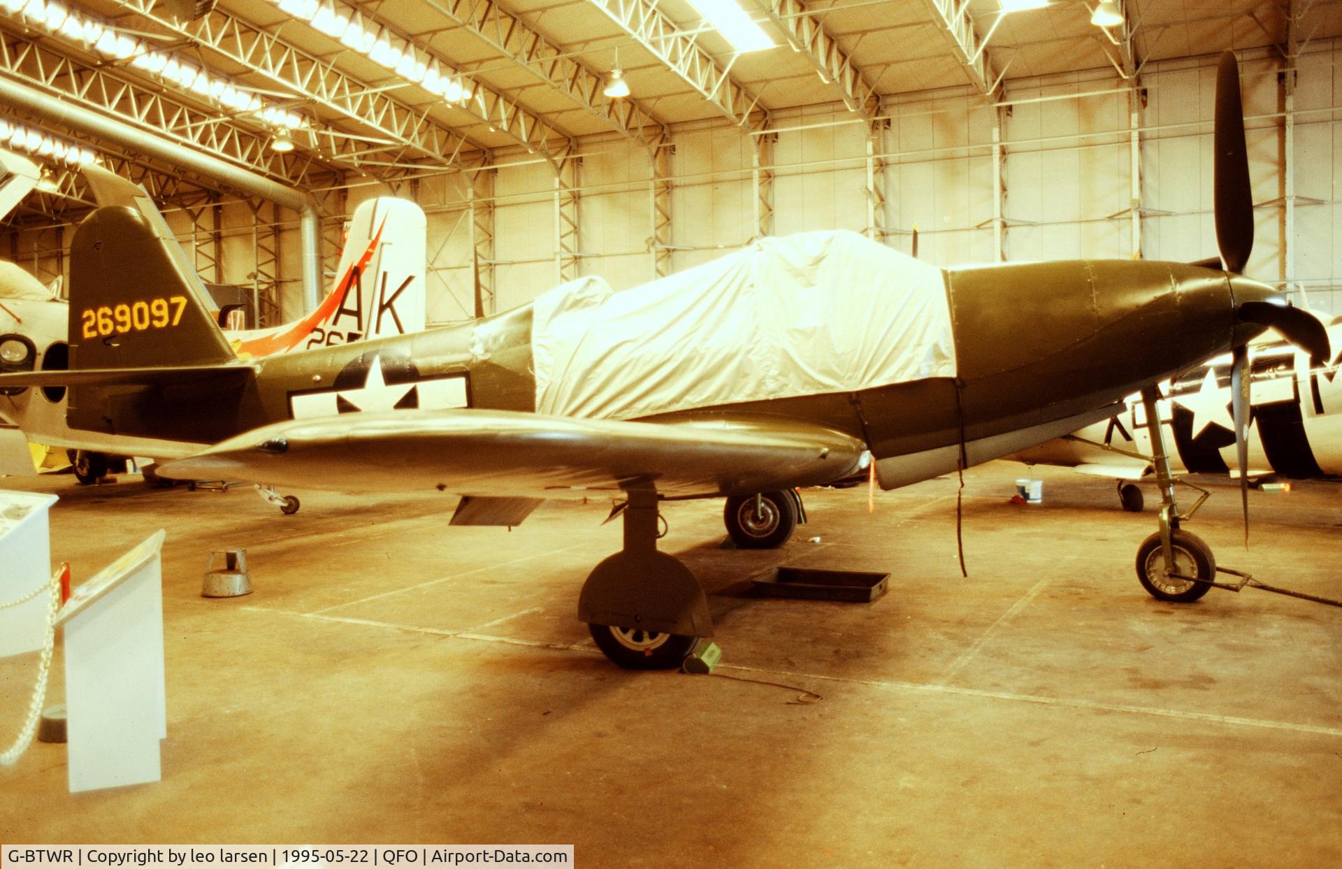 G-BTWR, 1942 Bell P-63A-7BE Kingcobra C/N 33-37, Duxford 22.5.1995