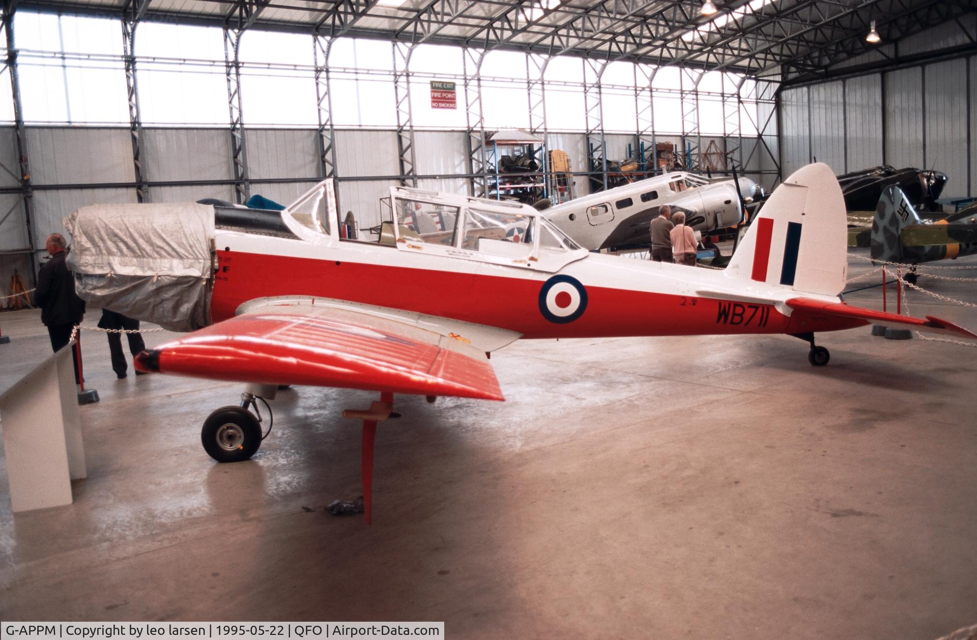 G-APPM, 1950 De Havilland DHC-1 Chipmunk 22 C/N C1/0159, Duxford 22.5.1995