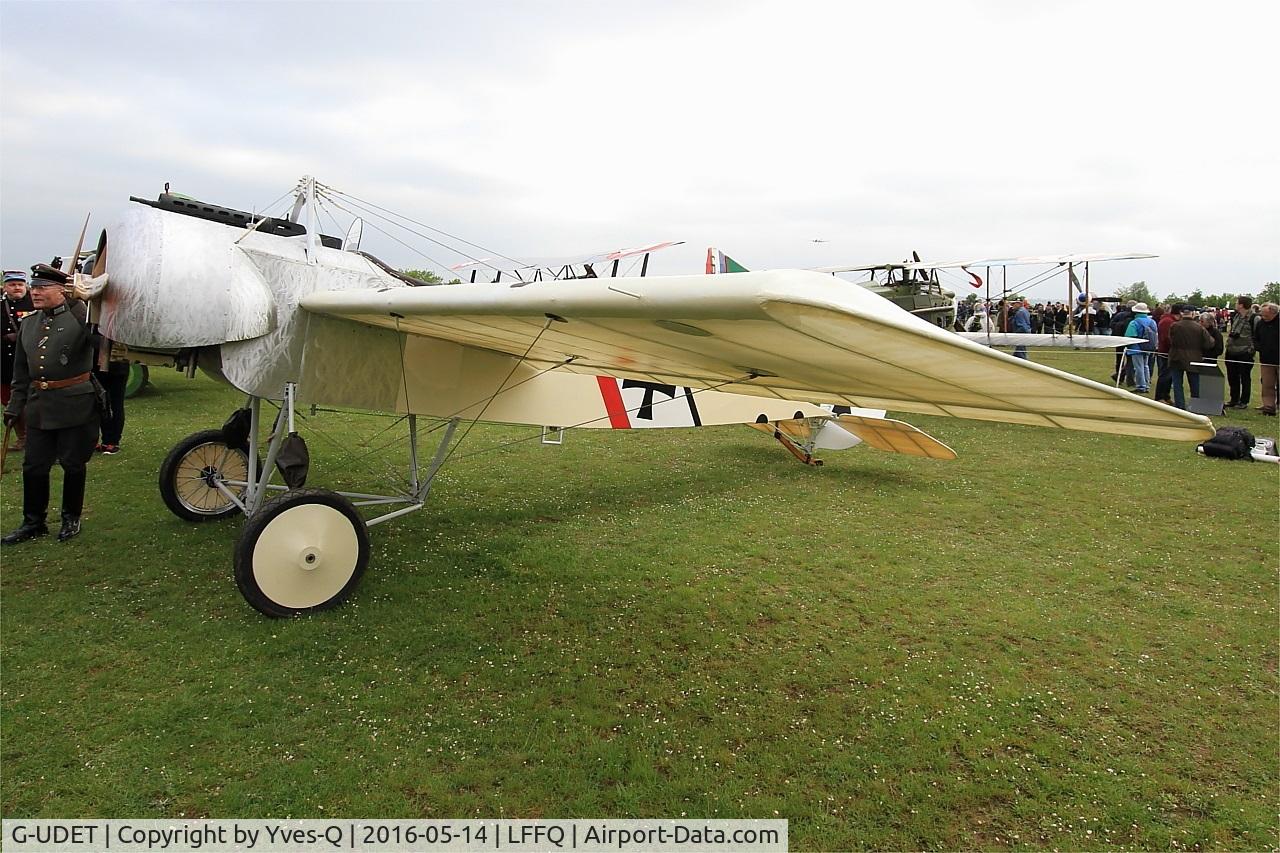 G-UDET, 2010 Fokker EIII Replica C/N GS-104, Fokker EIII Replica, static display, La Ferté-Alais airfield (LFFQ) Airshow 2016