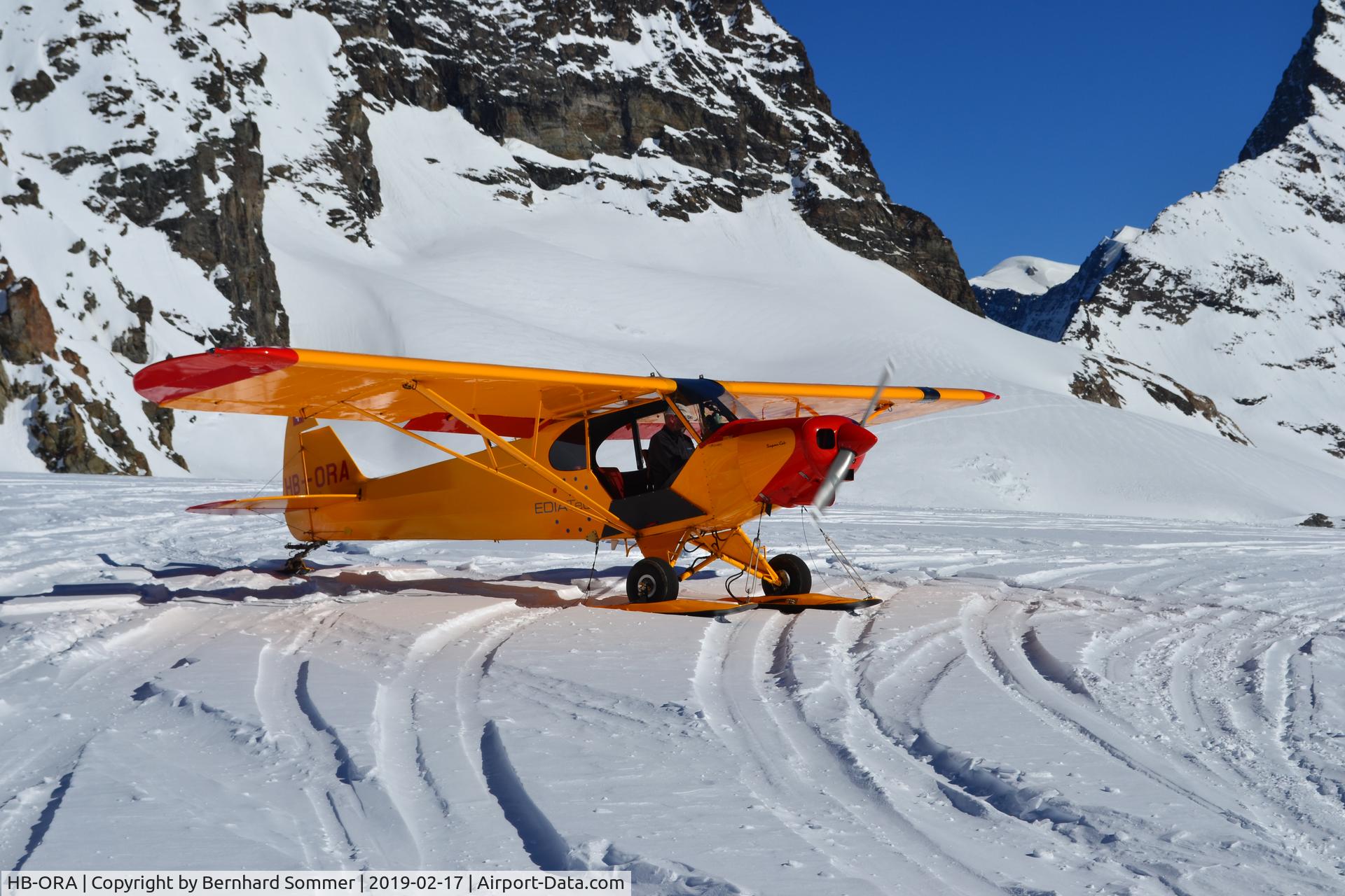 HB-ORA, 1959 Piper PA-18-150 Super Cub C/N 18-7049, Kanderfirn, Schweiz
