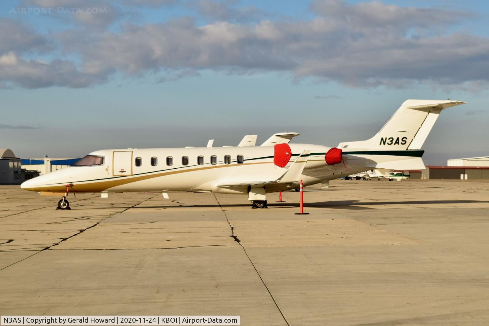 N3AS, 2011 Gates Learjet 45 C/N 45-247, Parked on south GA ramp.