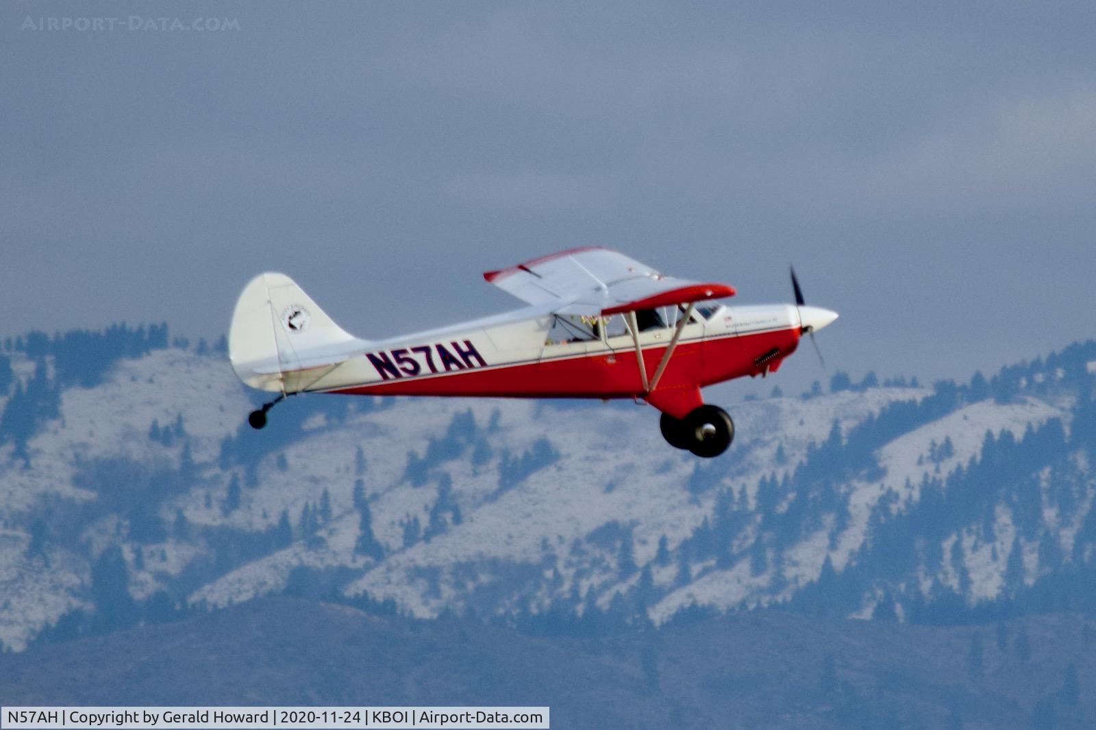 N57AH, 2018 Aviat A-1C-180 Husky C/N 3307, Departing BOI.