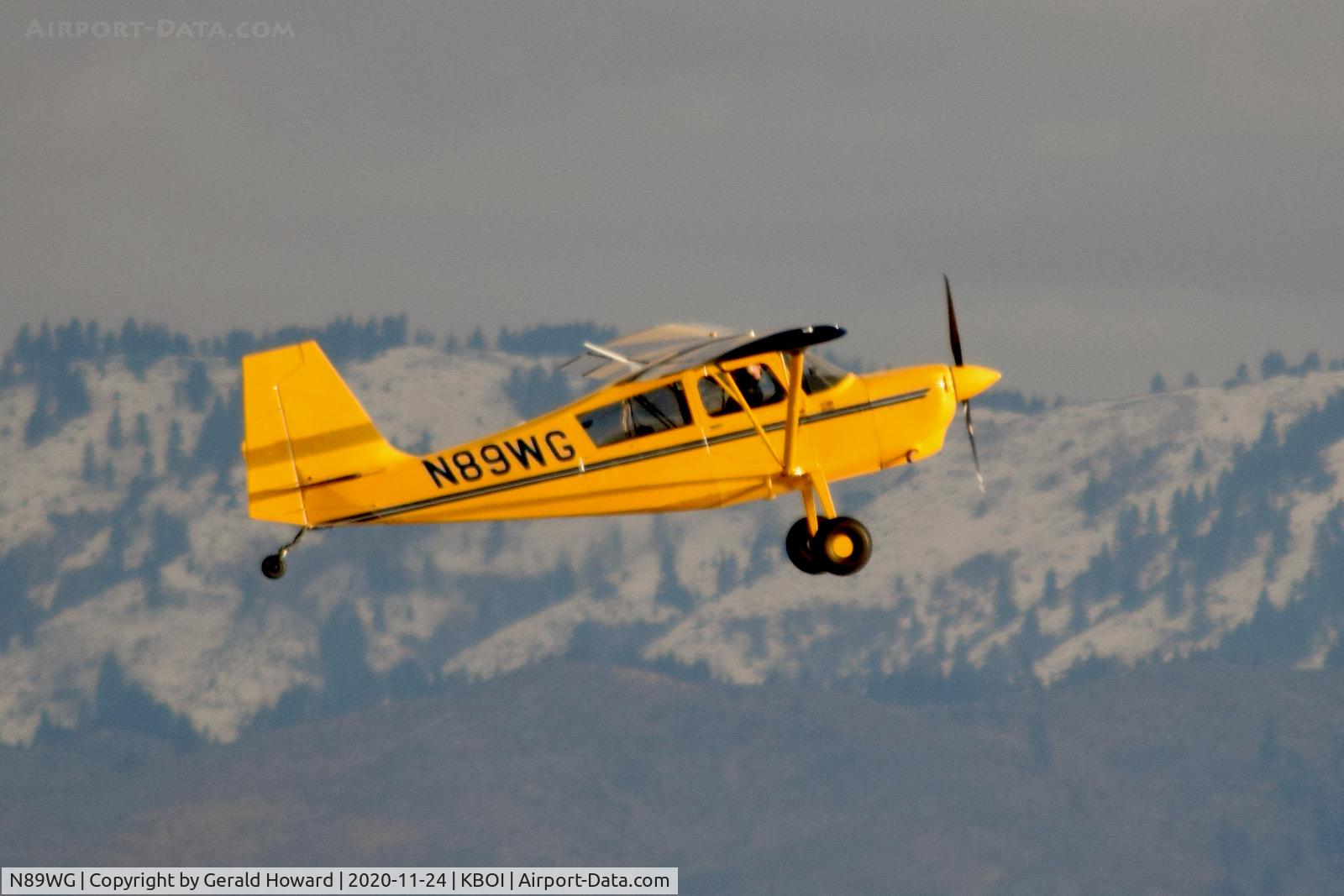 N89WG, 2019 American Champion 8GCBC Scout C/N 598-2019, Departing BOI.