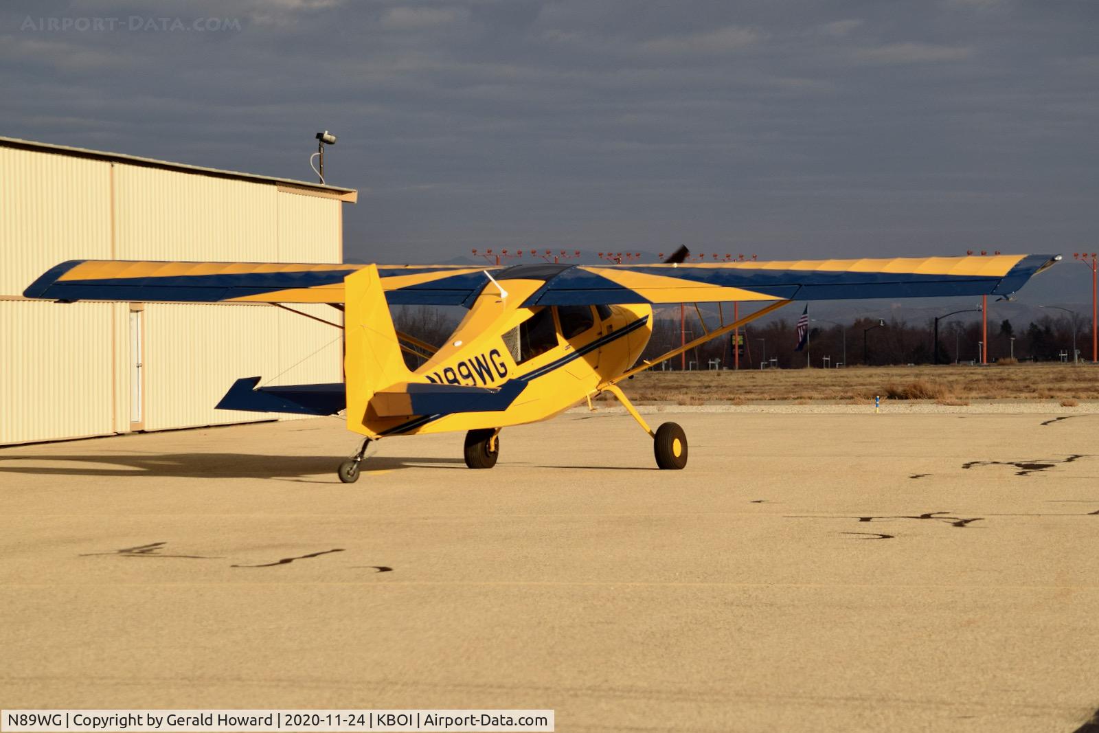 N89WG, 2019 American Champion 8GCBC Scout C/N 598-2019, Parked at the hanger.