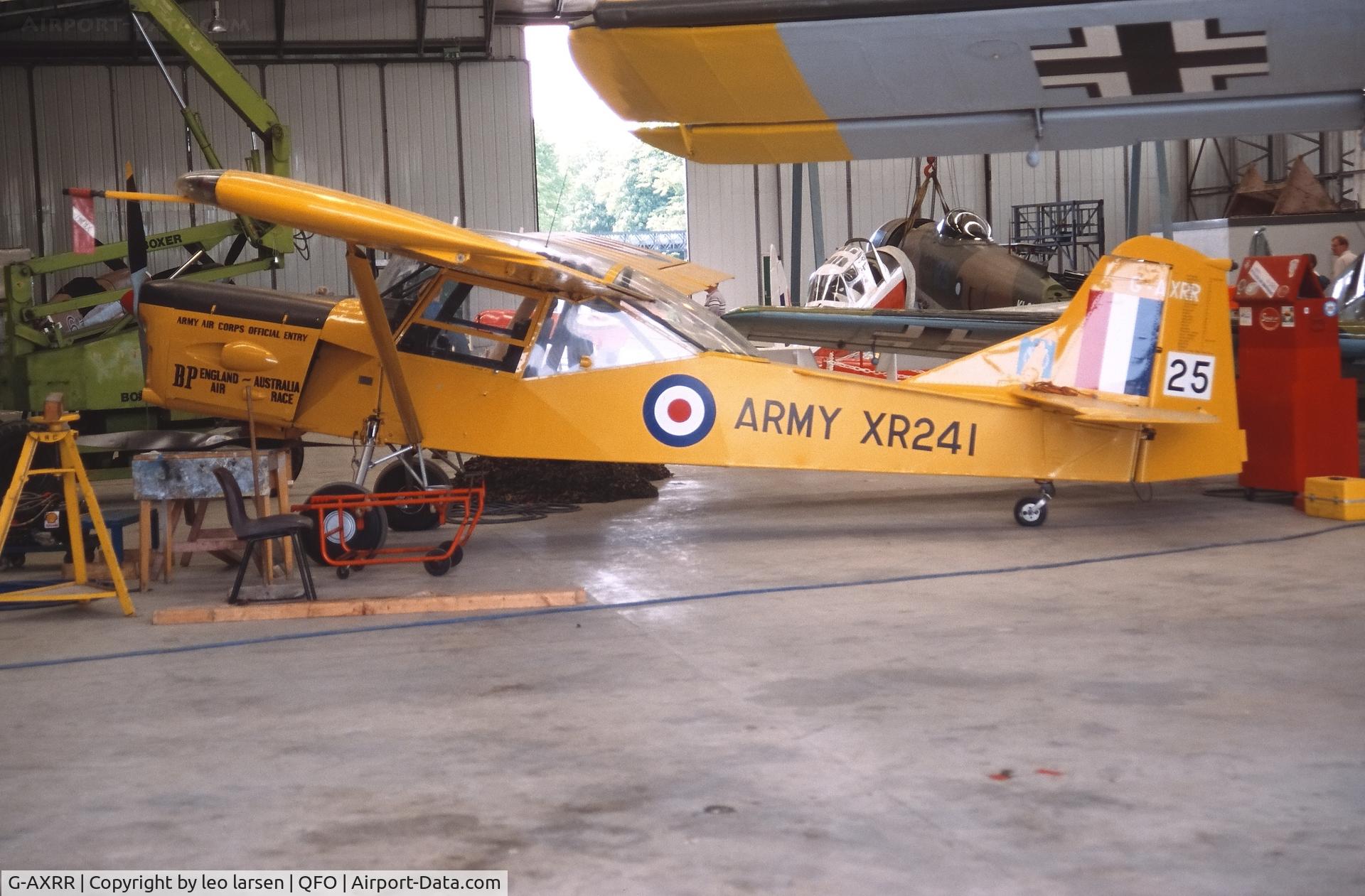 G-AXRR, 1962 Auster AOP.9 C/N AUS/178, Duxford 22.5.1995