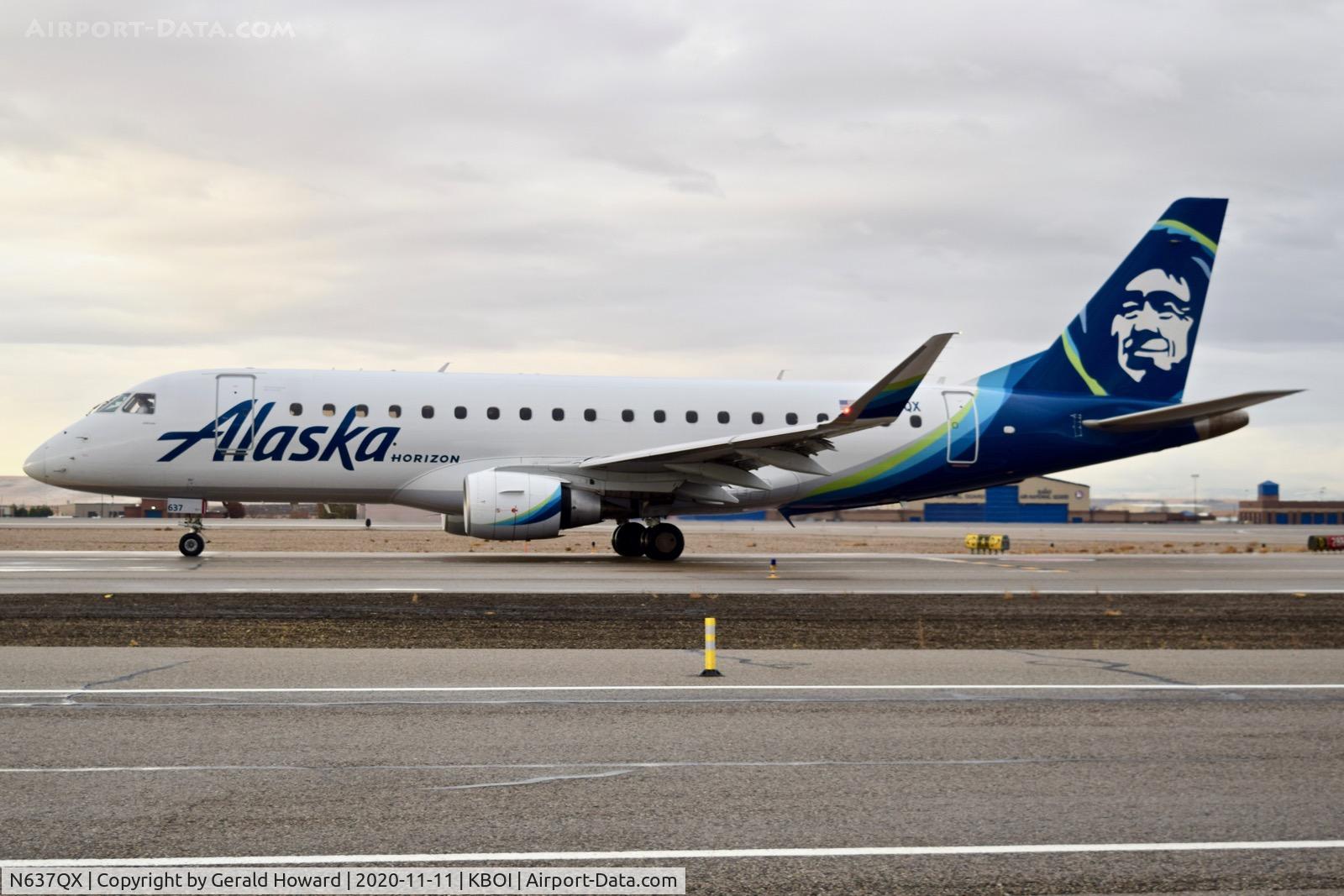 N637QX, 2018 Embraer 175LR (ERJ-170-200LR) C/N 17000755, Taxi on Alpha.