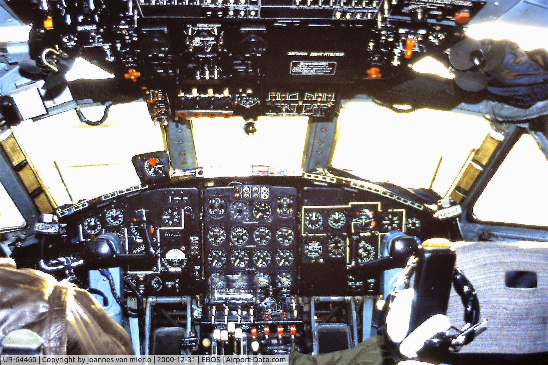 UR-64460, 1966 Antonov An-22 C/N 6340103, Real pilots' cockpit scan from slides