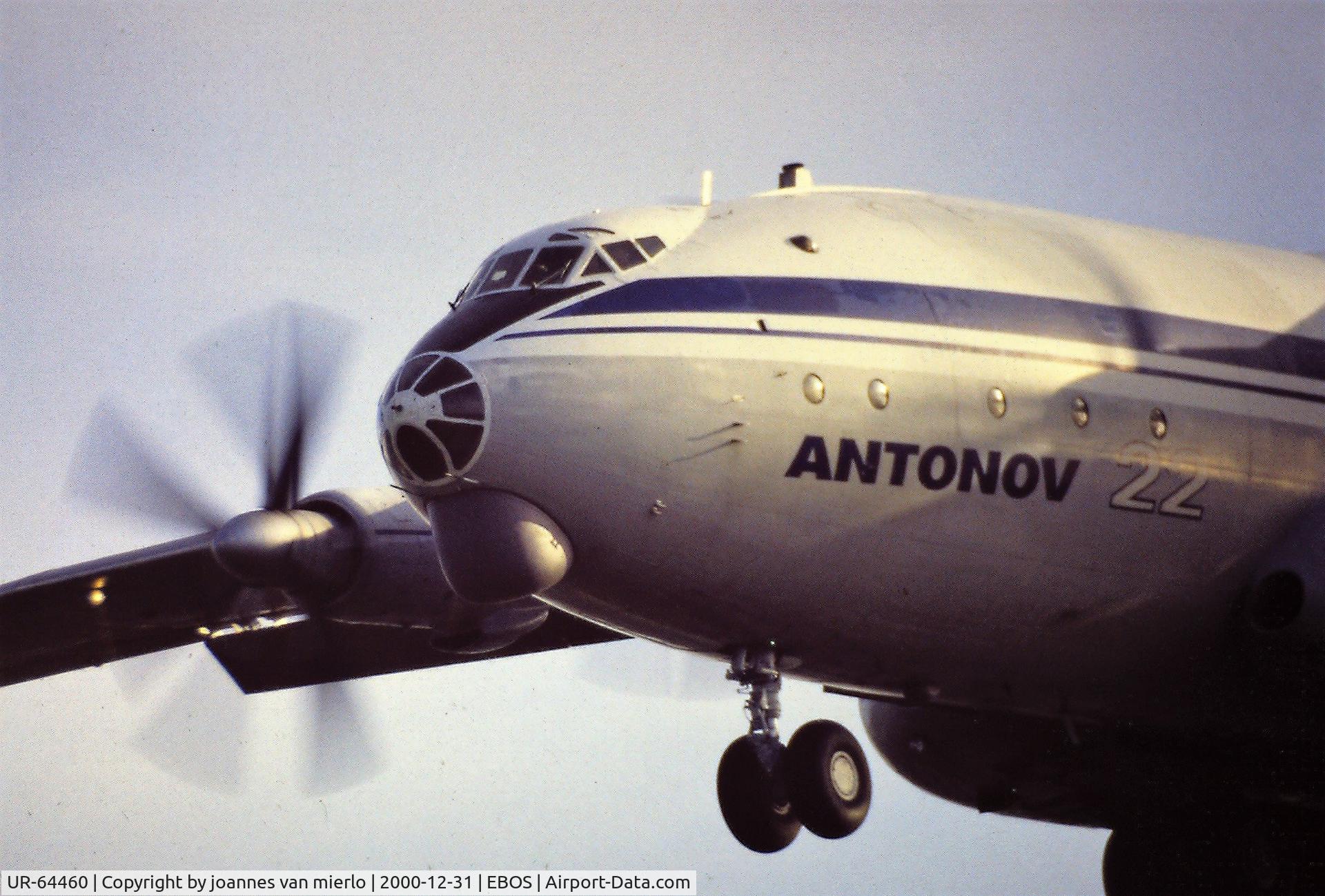 UR-64460, 1966 Antonov An-22 C/N 6340103, Approaching Ostend decades ago