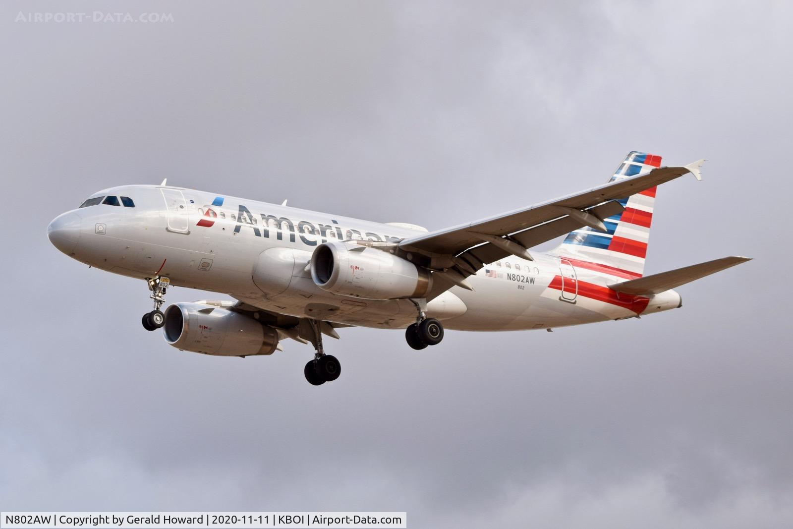 N802AW, 1998 Airbus A319-132 C/N 0924, Landing 28R.