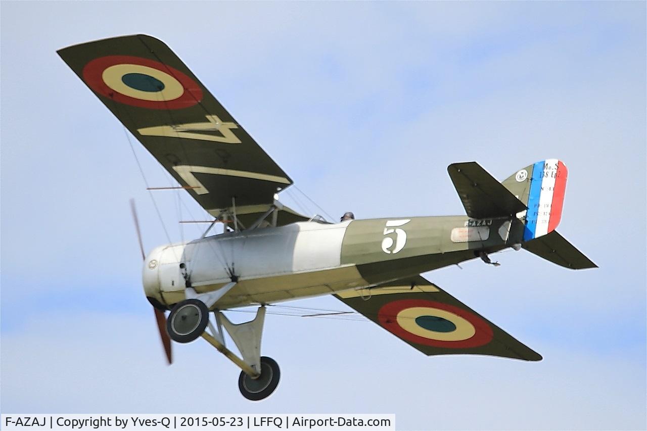 F-AZAJ, 1927 Morane-Saulnier MS-138EP-2 C/N 3220/138, Morane-Saulnier MS-138EP-2, On display, La Ferté-Alais Airfield (LFFQ) Air show 2015
