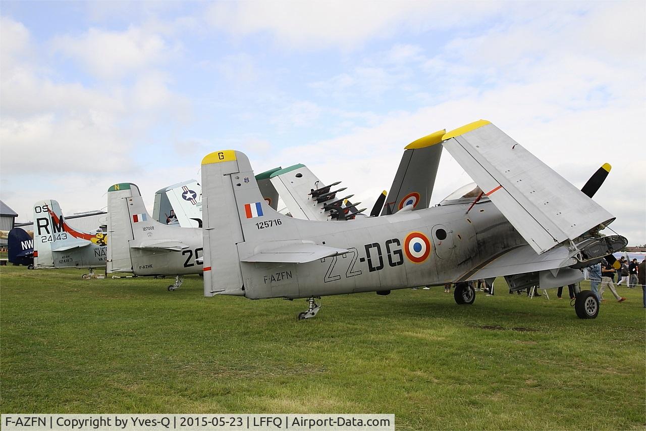 F-AZFN, Douglas AD-4N Skyraider C/N 7609, Douglas AD-4N Skyraider, Static display, La Ferté-Alais airfield (LFFQ) Airshow 2015