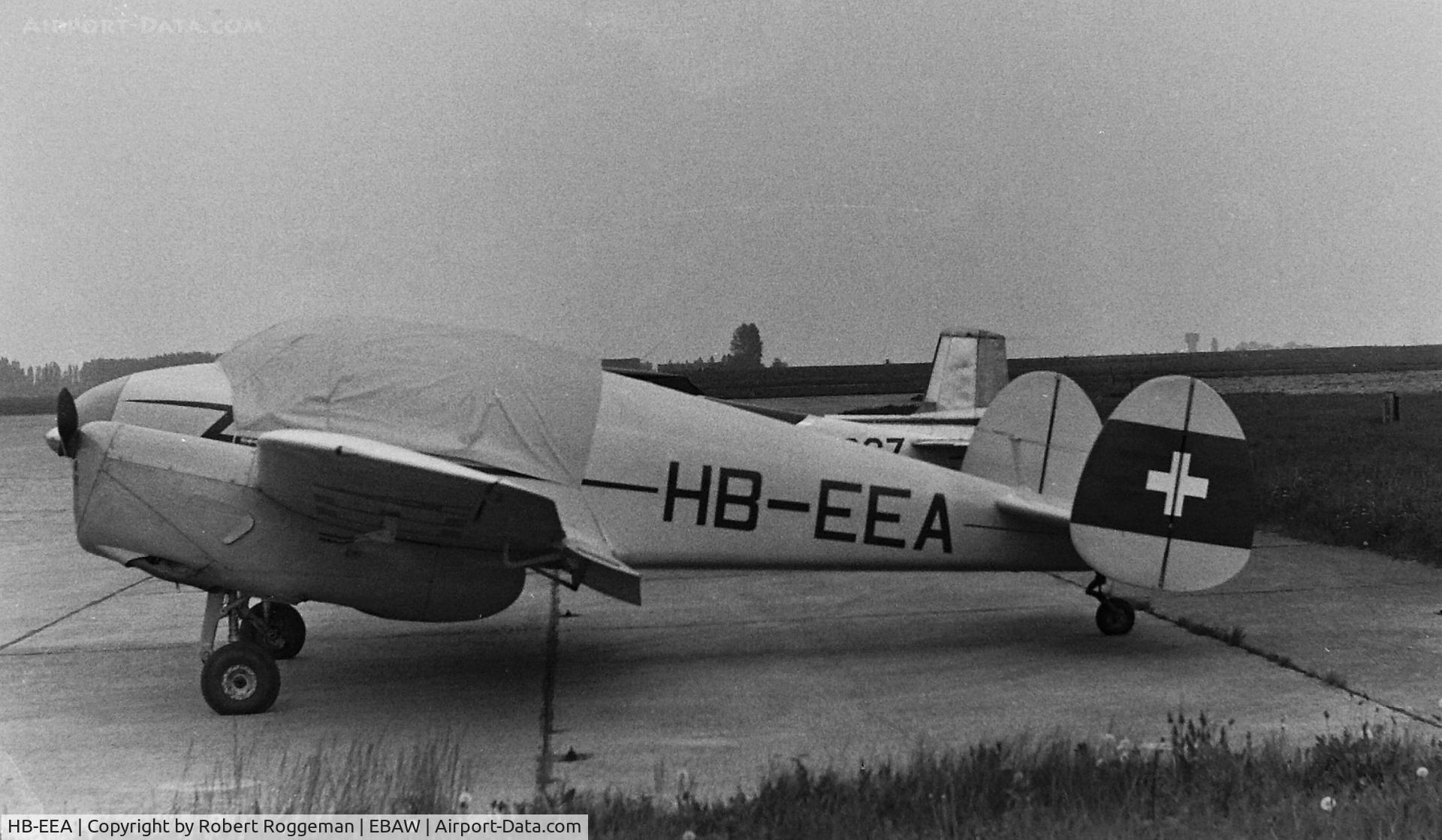 HB-EEA, 1947 Miles M65 Gemini 1A C/N 6329, MID 1960's.OVERNIGHT.