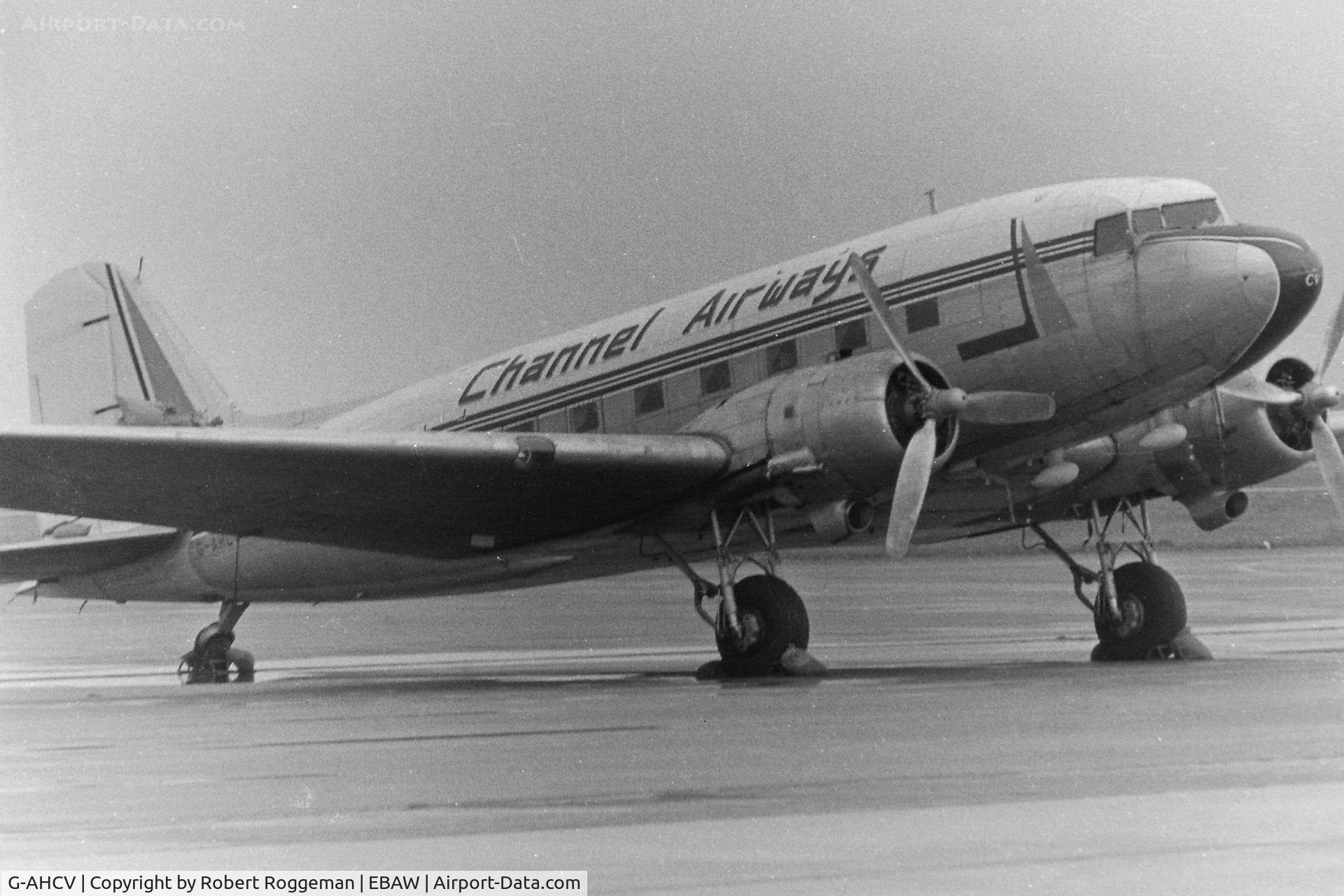 G-AHCV, 1943 Douglas C-47 Dakota 3 C/N 12443, CHANNEL AIRWAYS.MID 1960's.