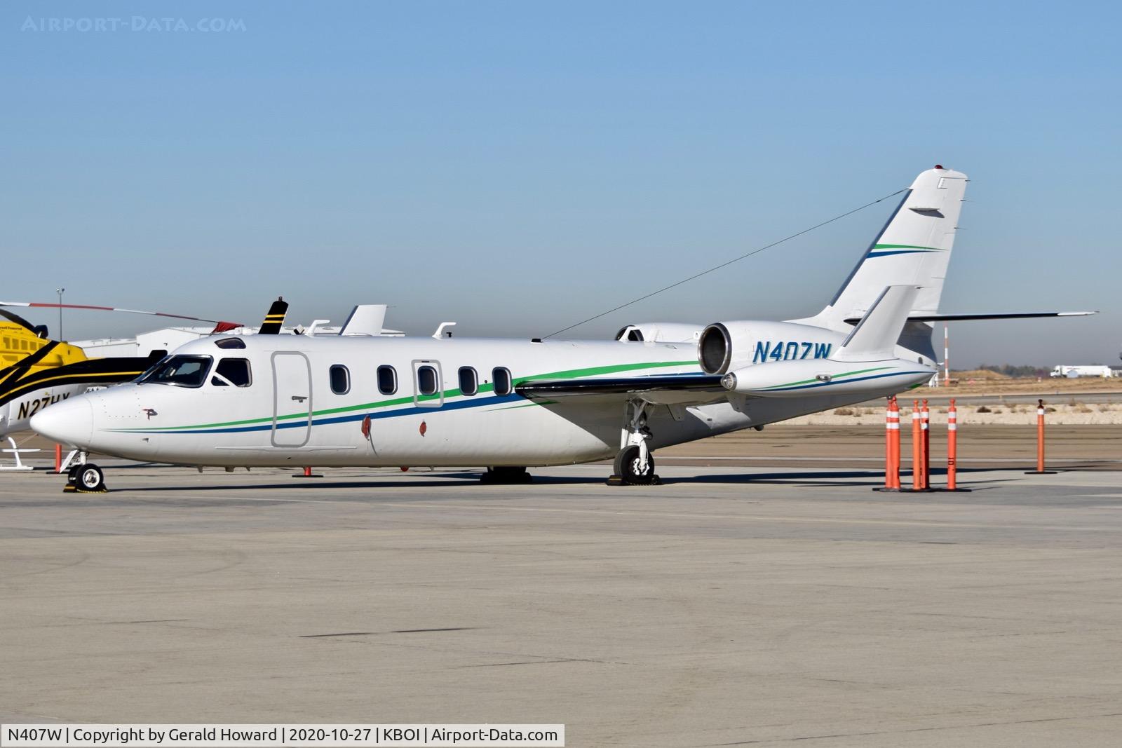 N407W, 1984 Israel Aircraft Industries 1124A C/N 407, Parked on south GA ramp.