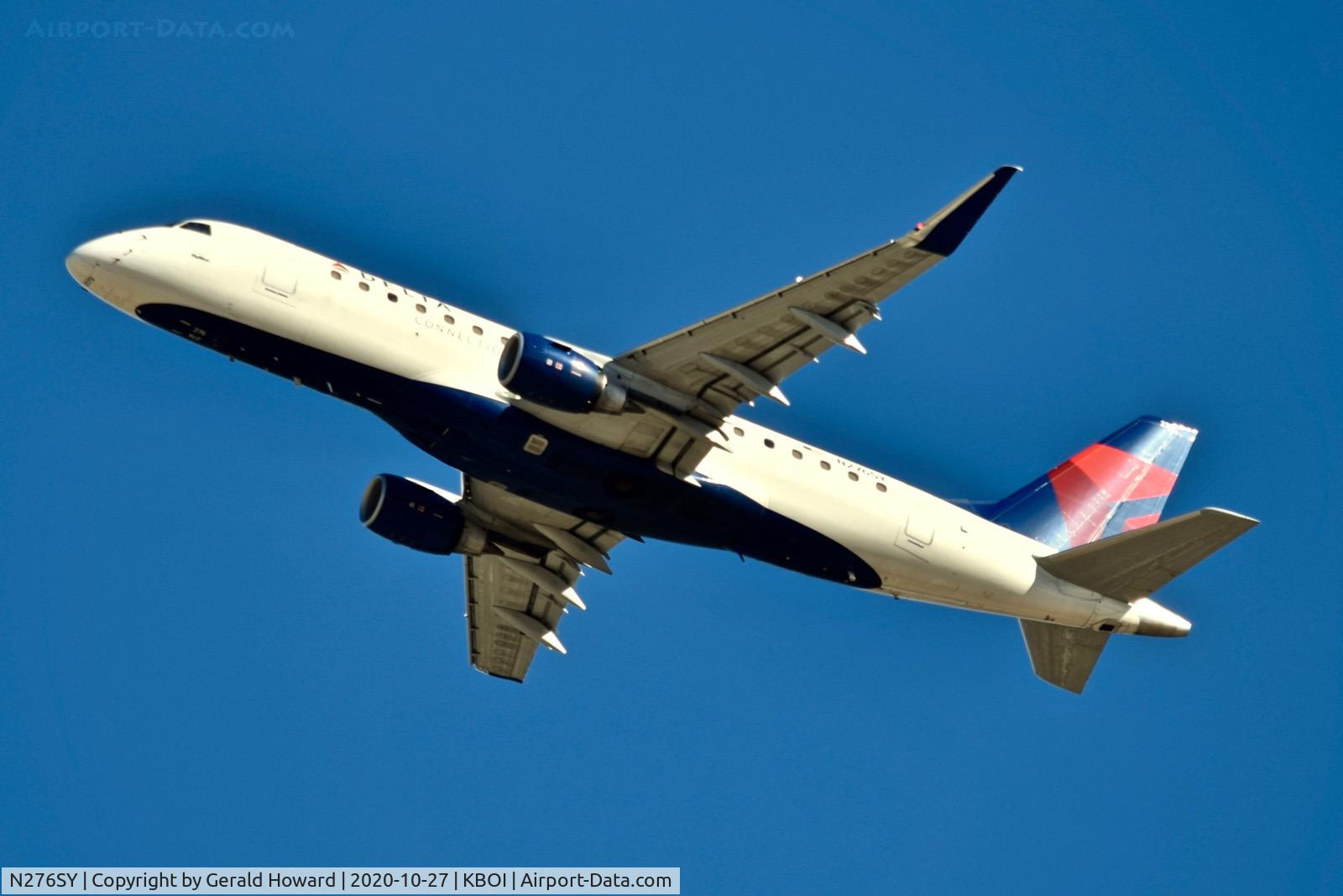 N276SY, 2018 Embraer 175LR (ERJ-170-200LR) C/N 17000740, Departing BOI.
