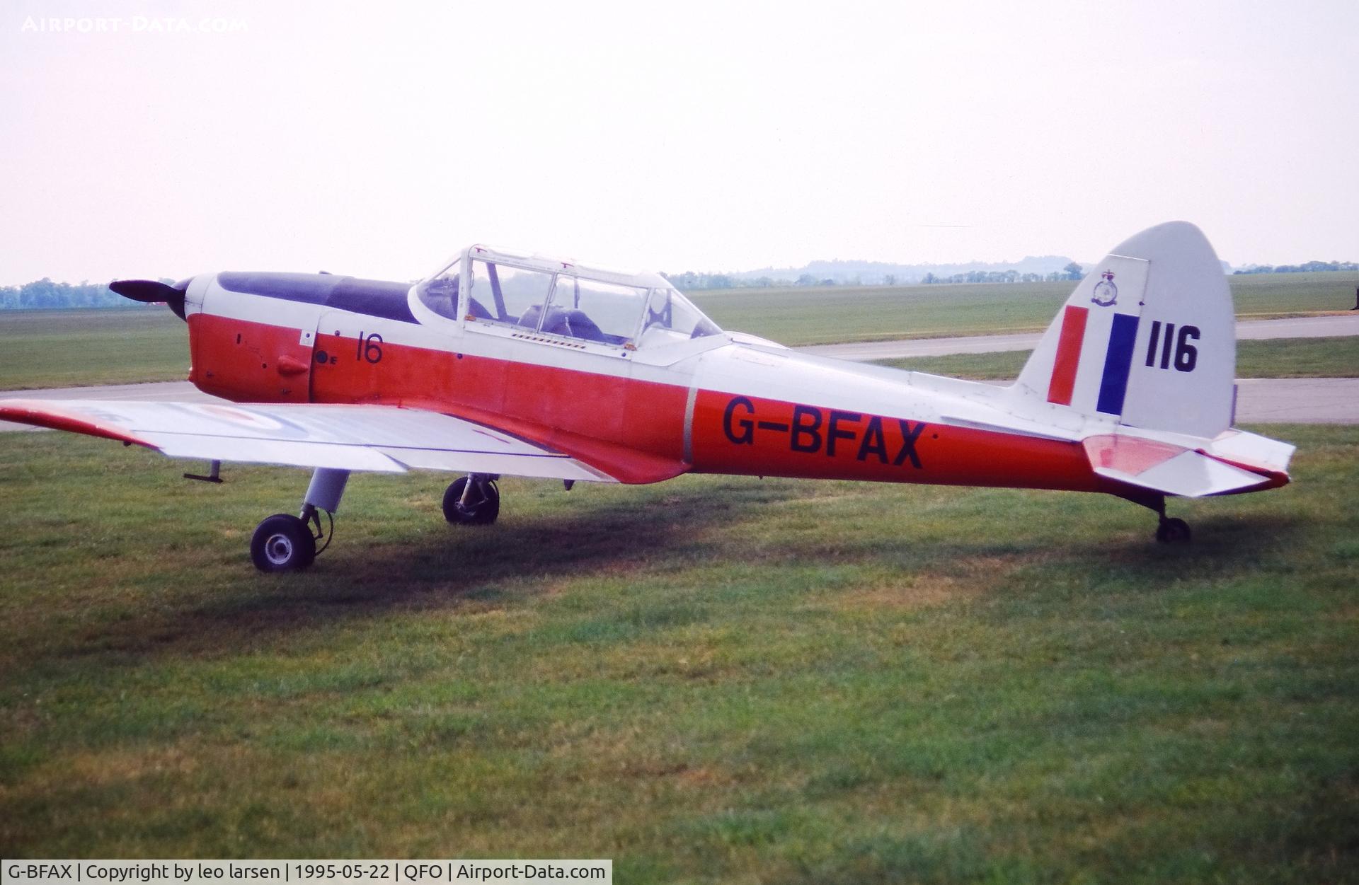 G-BFAX, 1951 De Havilland DHC-1 Chipmunk 22 C/N C1/0496, Duxford 22.5.1995