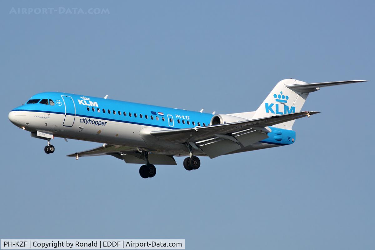 PH-KZF, 1996 Fokker 70 (F-28-0070) C/N 11577, at fra