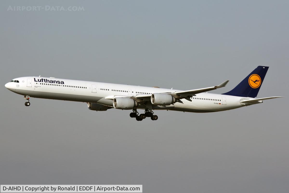 D-AIHD, 2003 Airbus A340-642 C/N 537, at fra