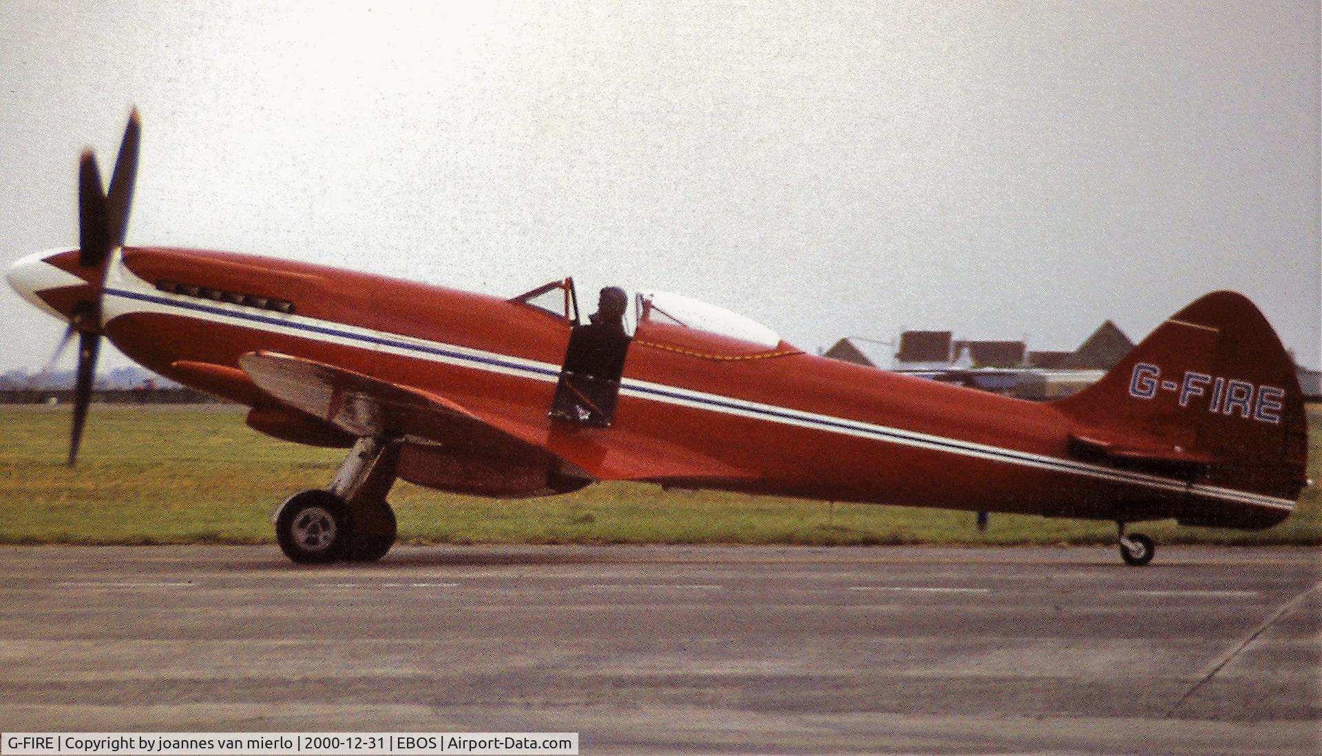 G-FIRE, 1945 Supermarine 379 Spitfire FR.XIVc C/N 6S/648206, Ostend Air Show Scan from slide