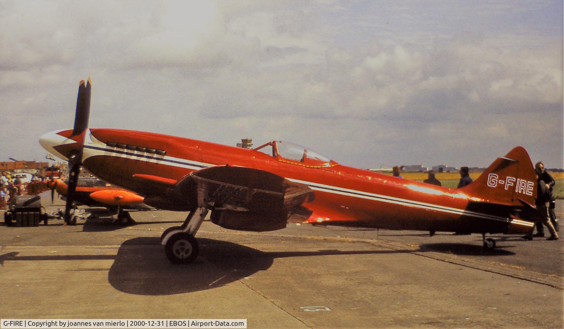 G-FIRE, 1945 Supermarine 379 Spitfire FR.XIVc C/N 6S/648206, Ostend Air Show Scan from slide
