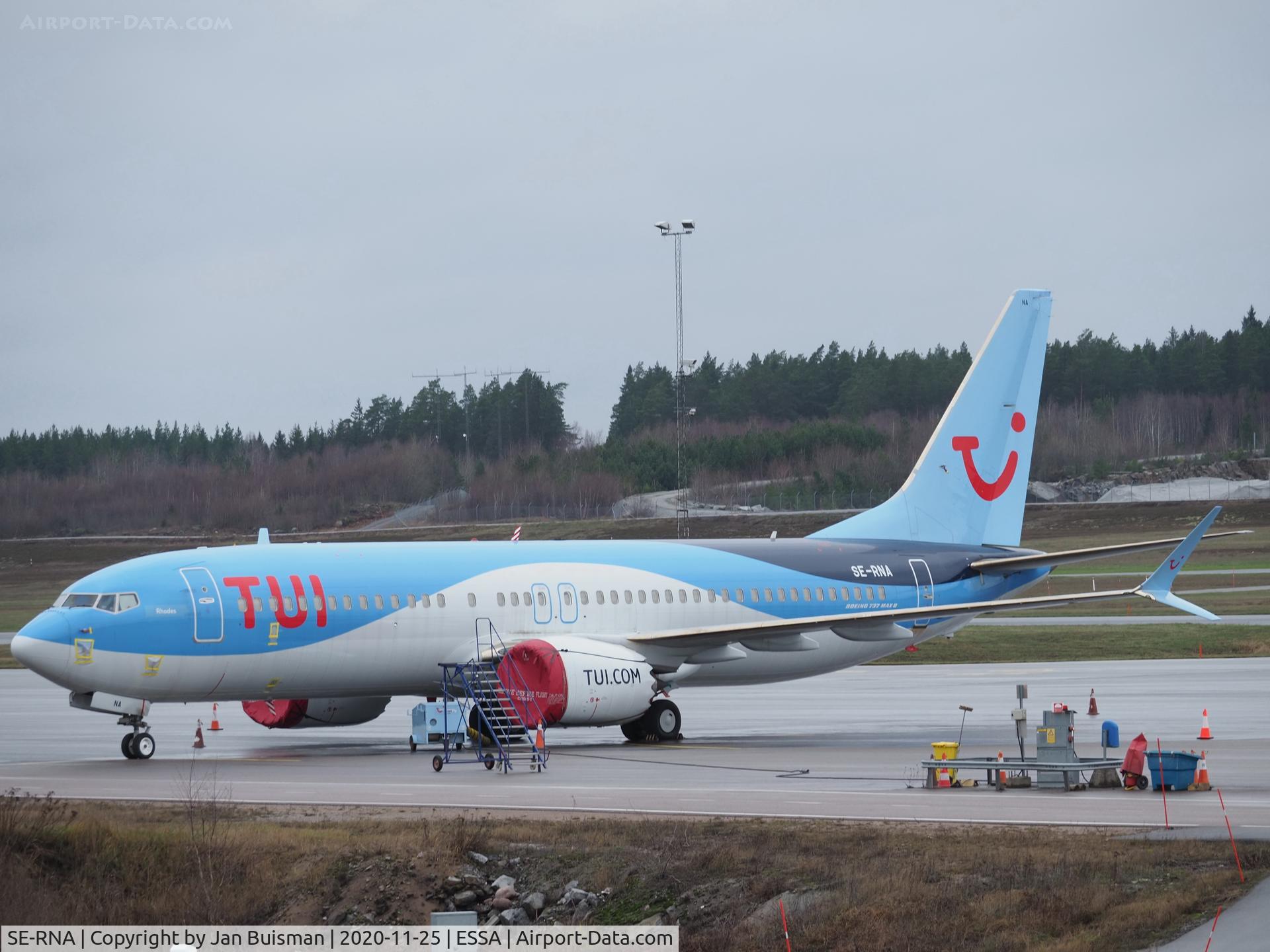 SE-RNA, 2018 Boeing 737-8 MAX C/N 44589, TUIfly Nordic