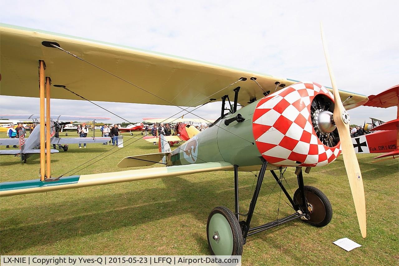 LX-NIE, 2011 Nieuport 28 C.1 Replica C/N 100, Nieuport 28 C.1 Replica, Static display, La Ferté-Alais airfield (LFFQ) Air show 2015